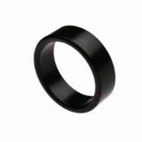Wizard PK Ring (Black, Flat Band) - 18 mm
