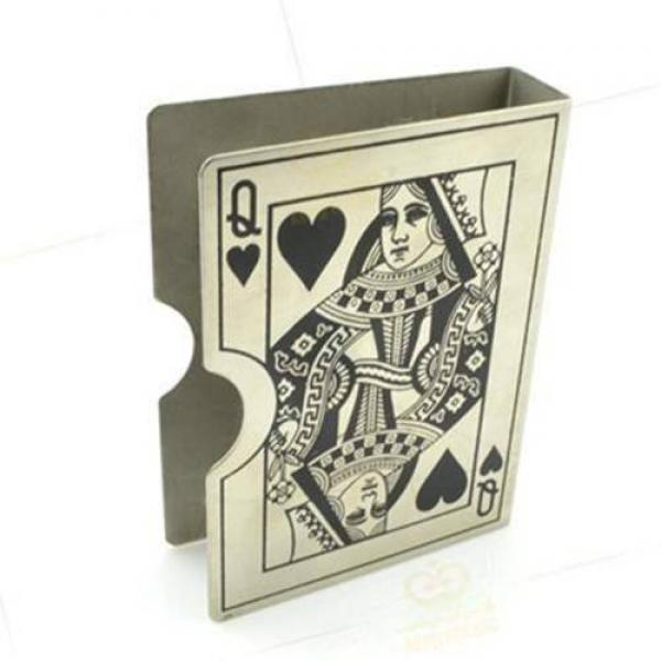 Bicycle Silver-White Card Guard - Metal Prediction Card Clip