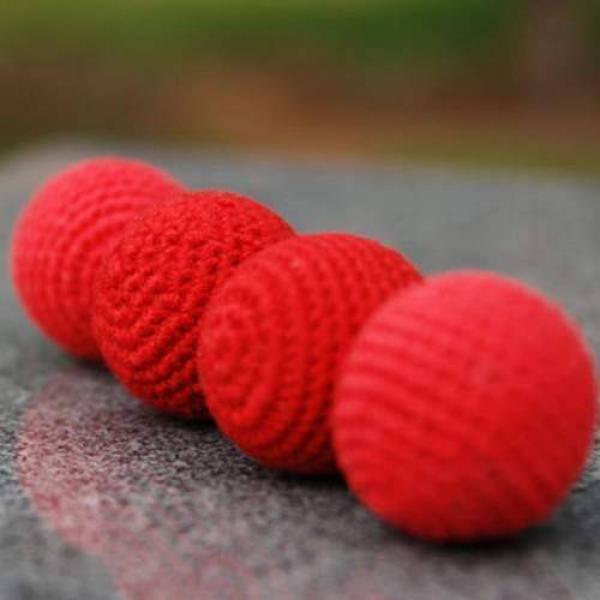 Chop Cup Balls Set of 2 -  Red 2 cm (ordinary and ...