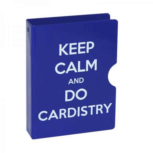 Card Guard - Keep Calm and do Cardistry Blue - Card Clip