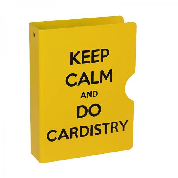 Card Guard - Keep Calm and do Cardistry Yellow - Card Clip