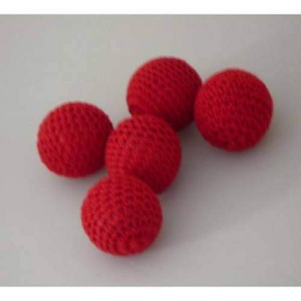 Crochet Ball - Red - 1 Inch - 2.5 cm