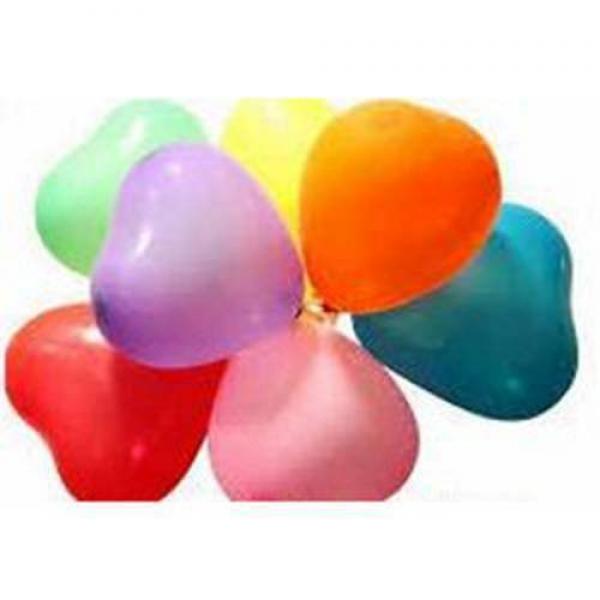 Heart-shaped balloons in Latex 12.5 cm pz.100 (Red)