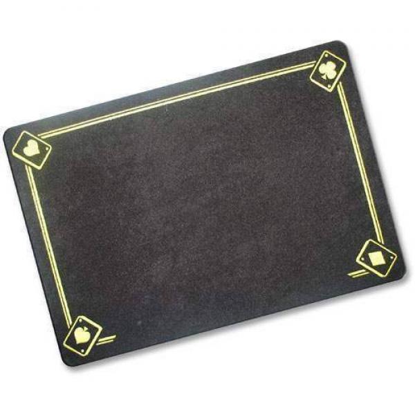 Professional Close Up Pad with printed Aces - Black 40 cm x 27.5 cm