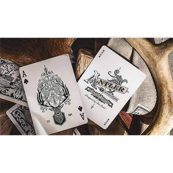 Antler Playing Cards (Green) by Dan and Dave