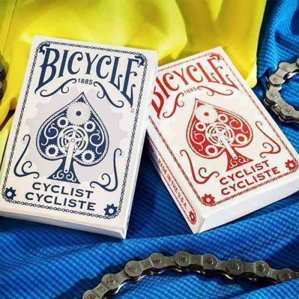 Bicycle - Cyclist - Blue back