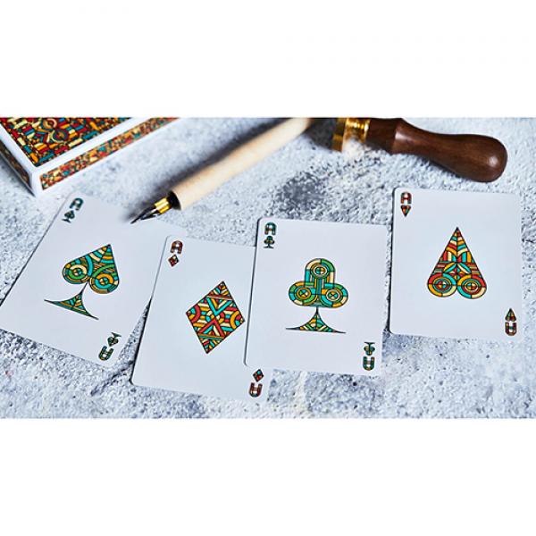 Bloodlines (Emerald Green) Playing Cards by Riffle Shuffle