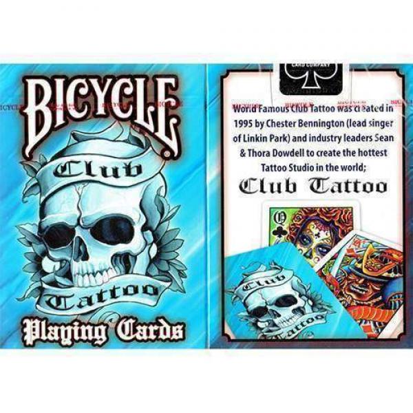 Bicycle Club Tattoo Blue