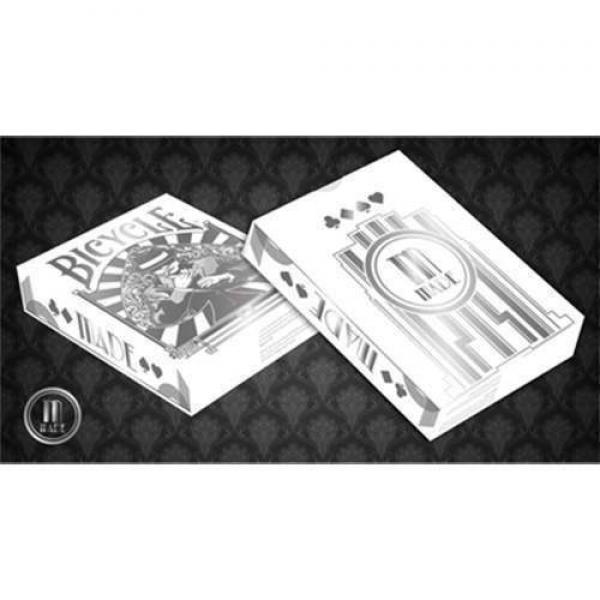 Bicycle Made Silver Deck by Crooked Kings Cards