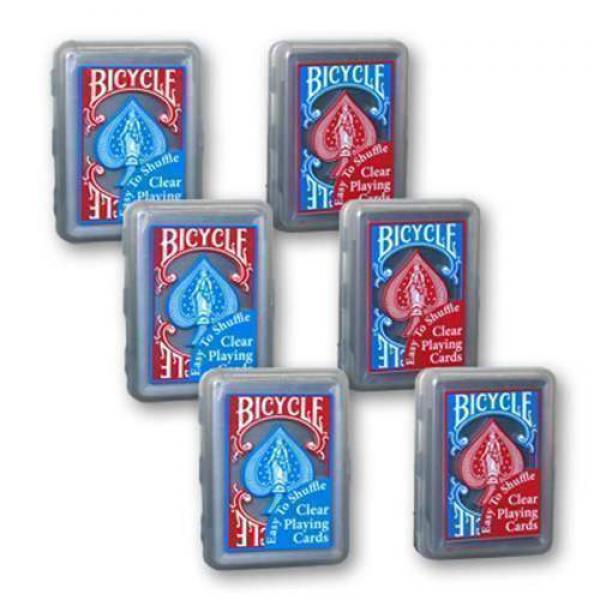 Bicycle Deck Clear Playing Card - Red