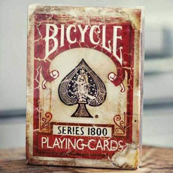 Bicycle Vintage Series 1800 by Ellusionist Red - First Edition (no marked)