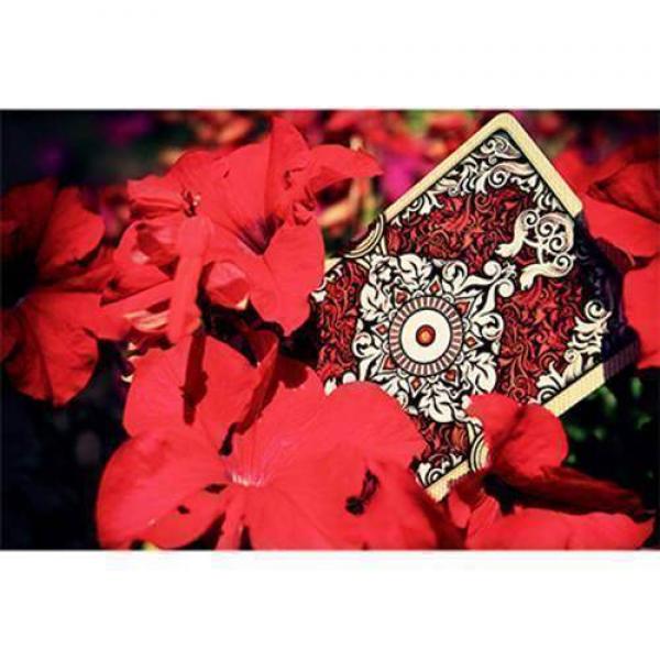 ORNATE White Edition Playing Cards (Scarlet) by OPC