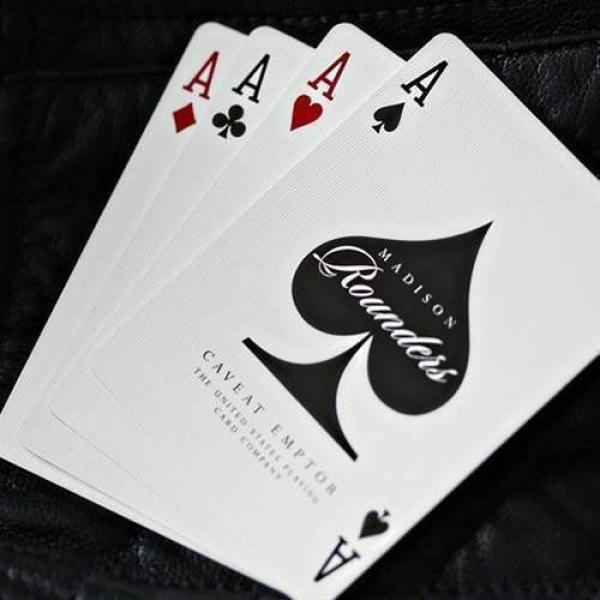 Rounders playing cards by Madison & Ellusionist - White