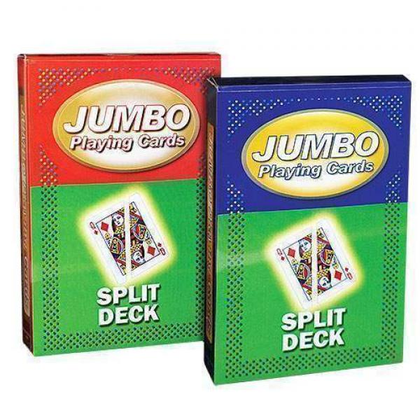 Jumbo Playing Cards - Split - Red back