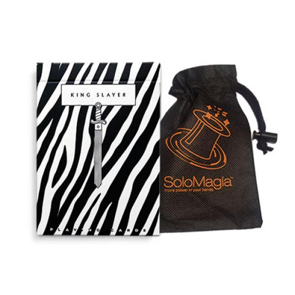 Zebra King Slayers Playing Cards - with SOLOMAGIA Card Bag