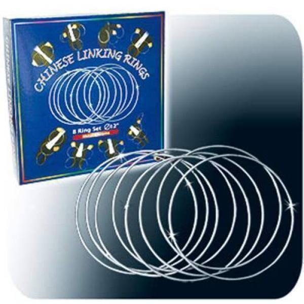 Professional Chinese Linking Rings - Metal chrome - Diameter 30 cm