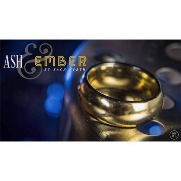 Ash and Ember Gold Curved Size 10 (2 Rings) by Zach Heath