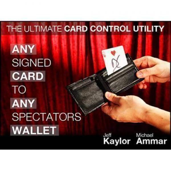 Any Card to Any Spectator's Wallet Black (DVD and Gimmick) By Jeff Kaylor and Michael Ammar 