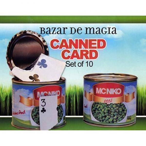 Canned Card ( Set di 10 barattoli ) by Bazar de Magia - Red