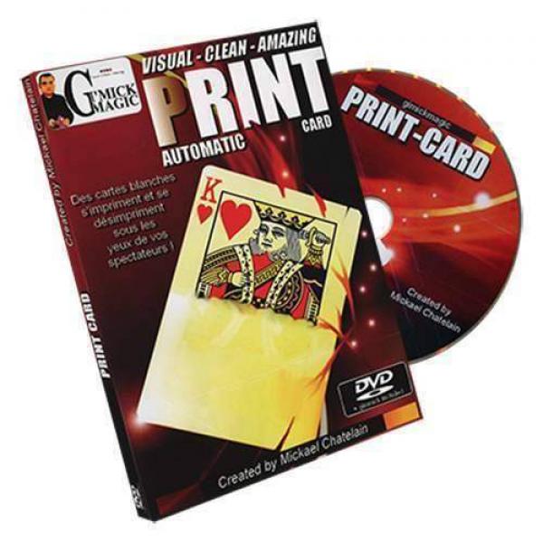 Print Card by Mickael Chatelain (DVD & Gimmick...