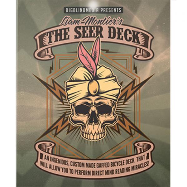 Liam Montier's THE SEER DECK Gimmick and Online Instructions (Blue) 