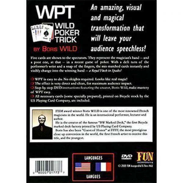 Wild Poker Trick (WPT) by Boris Wild (With DVD)