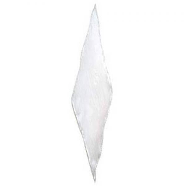 Diamond cut silk - White