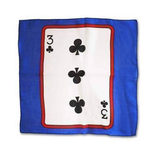 Sitta Card Silk - Blue - 30 cm (12")  - 3 of Clubs
