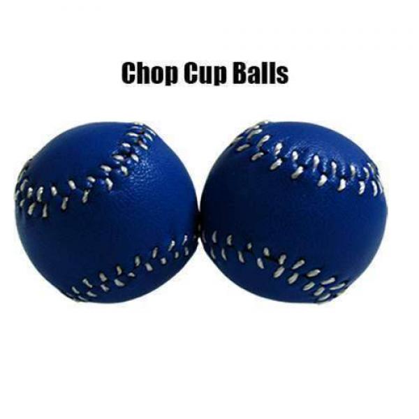 Chop Cup Balls Blue Leather  - 1 Inch - 2,5 cm (Se...
