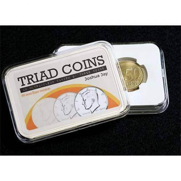 Triad Coins (Euro Gimmick and Online Video Instructions) by Joshua Jay and Vanishing Inc.