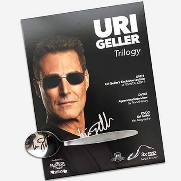 Uri Geller Trilogy (Signed Spoon & Box 3 DVD Set) by Uri Geller and Masters of Magic