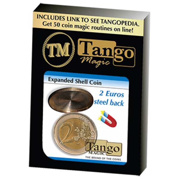 Expanded Shell Coin (steel back) - 2 Euro by Tango Magic 