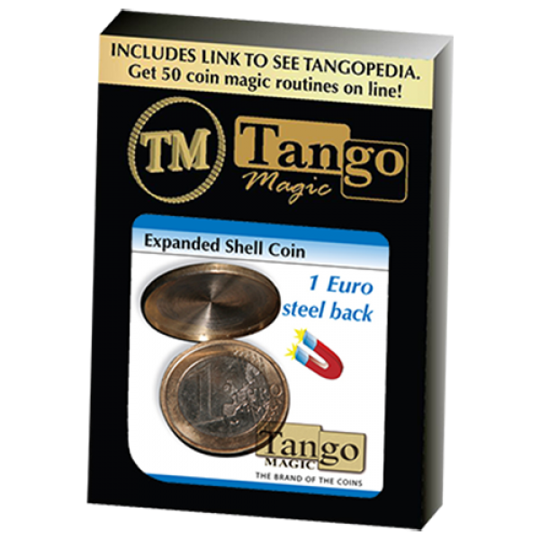 Expanded Shell Coin (steel back) - 1 Euro by Tango Magic