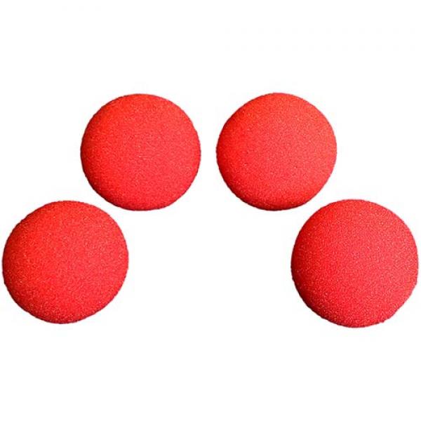 2 inch High Density Ultra Soft Sponge Ball (Red) Pack of 4 from Magic by Gosh