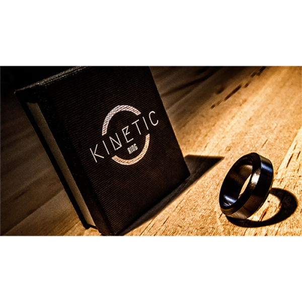 Kinetic PK Ring (Black) Beveled size 9 by Jim Trainer