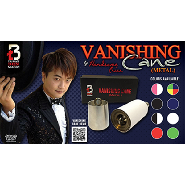 Vanishing Cane (Metal / Blue) by Handsome Criss and Taiwan Ben Magic