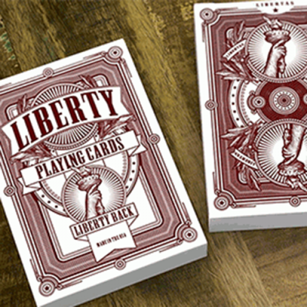 Liberty Playing Cards (Red) by Jackson Robinson and Gamblers Warehouse