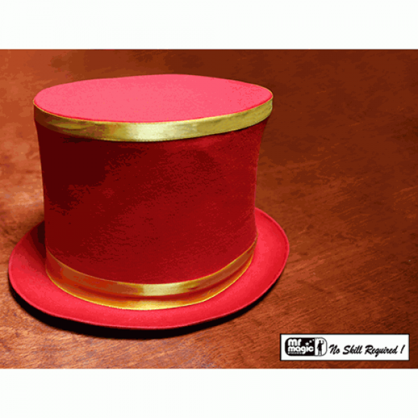 Collapsible Top Hat (Red) by Mr. Magic
