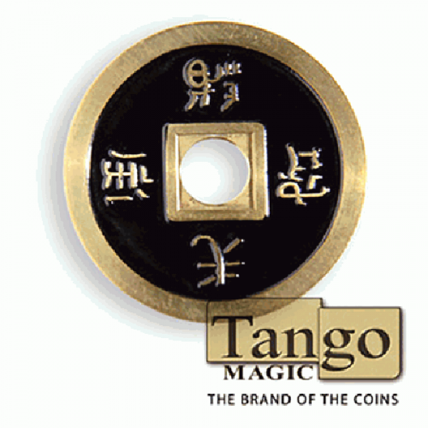 Dollar Size Chinese Coin (Black and Red) by Tango ...