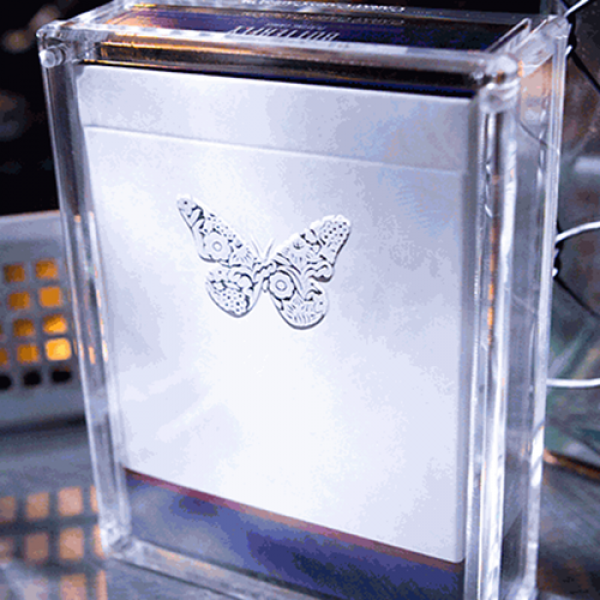 Butterfly Playing Cards Limited Collector's Edition Blue (Numbered and Signed in Butterfly Carat Card Cases)