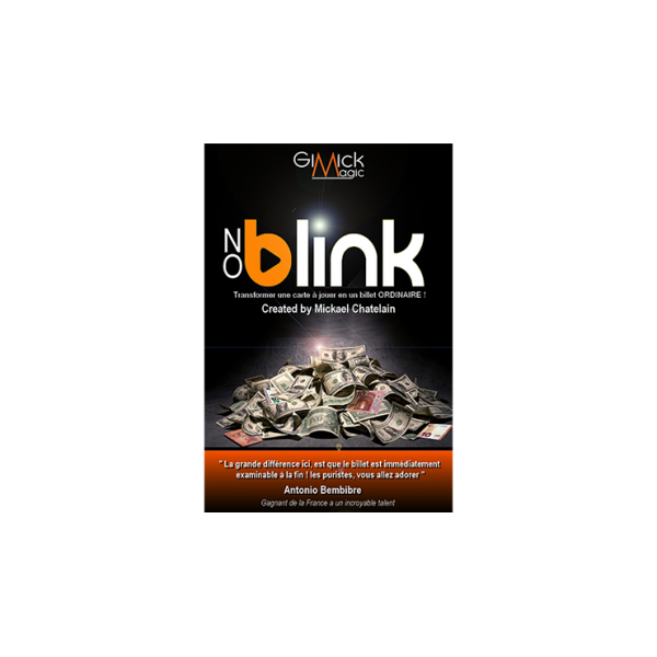 NO BLINK BLUE (Gimmick and Online Instructions) by Mickael Chatelain - DVD