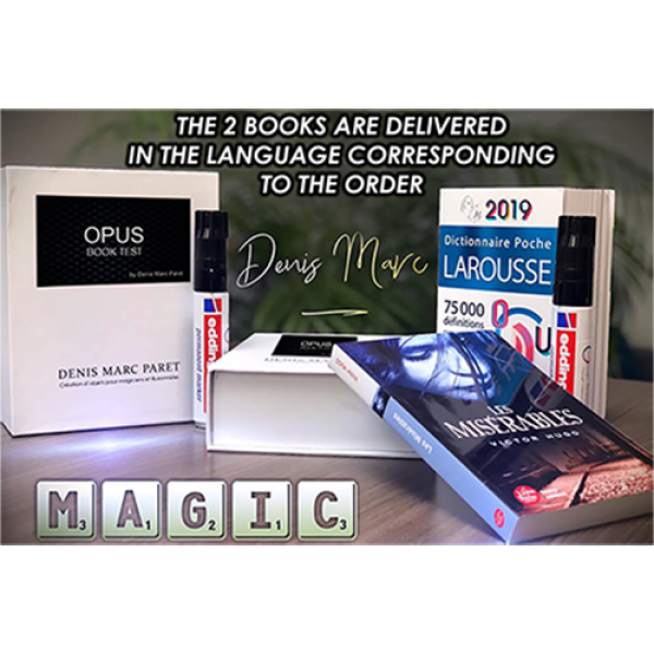 Opus Book Test English (Gimmicks and Online Instructions) by Denis Marc Paret