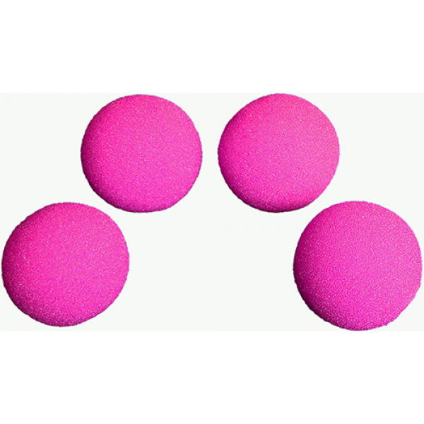1.5 inch HD Ultra Soft  Hot Pink Sponge Ball Set f...