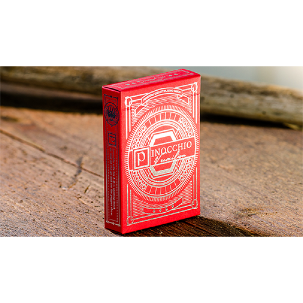 Pinocchio Vermilion Playing Cards (Red) by Elettra...