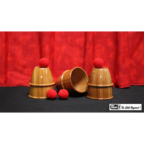 Cups and Balls (Wooden) by Mr. Magic