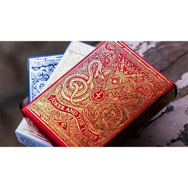 Blood Red Edition V1 Playing Cards by Joker and th...