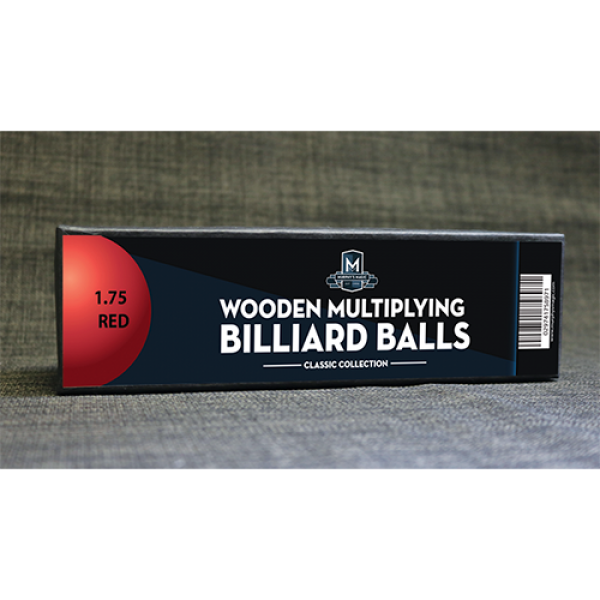 Wooden Billiard Balls (1.75" Red) by Classic Collections