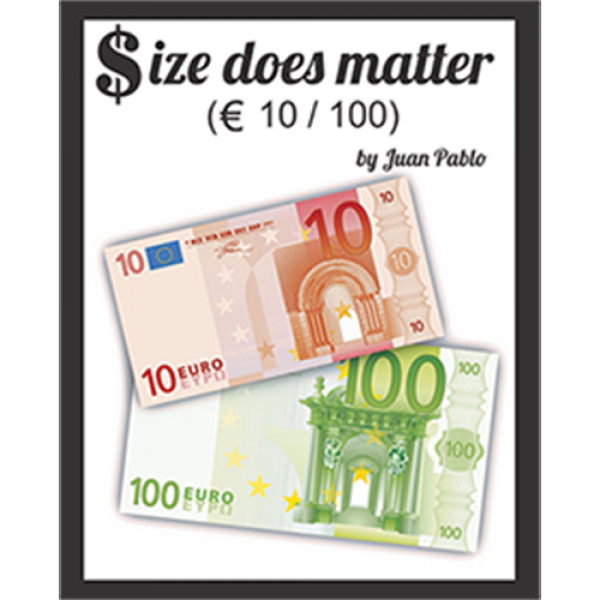 Size Does Matter EURO 10 to 100 (Gimmicks and Online Instructions) by Juan Pablo Magic