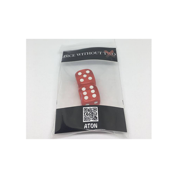 Dice Without Two CLEAR RED (2 Dice Set)