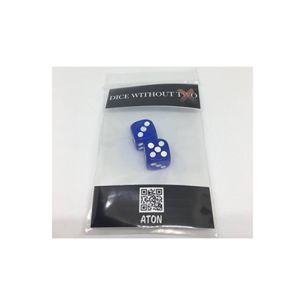 Dice Without Two CLEAR BLUE (2 Dice Set)